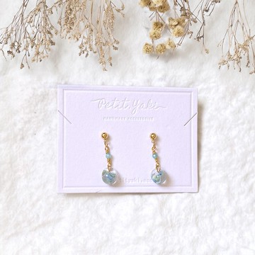 凝露 | 水滴珠 樹脂 金 耳環