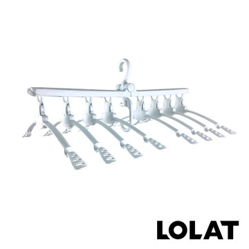 【LOLAT羅力】快收垂直收納魔術衣架（白）_廠商直送