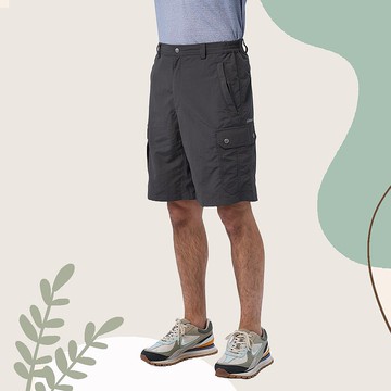 【Wildland 荒野】透氣抗UV貼袋短褲 男 W1392-117 礦石岩