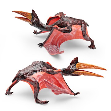 🌈「探夢動物模型」實心仿真侏羅紀恐龍動物模型兒童認知翼龍翼手龍手辦擺件玩具