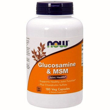 Glucosamine & M.S.M 180 Caps by Now Foods