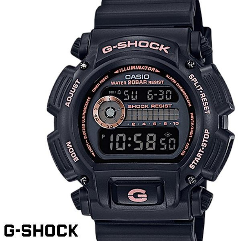 カシオ　G-SHOCK ジーショック　ブラック×ゴールド　DW-9052GBX