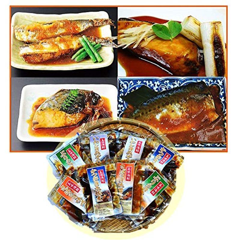 「三陸グルメ」国産・煮魚のお惣菜8Pセット 湯煎・レンジ対応。手軽で簡単おいしい煮魚セットです。御歳暮ギフト・ご贈答・ご自宅用・お誕生日プレ