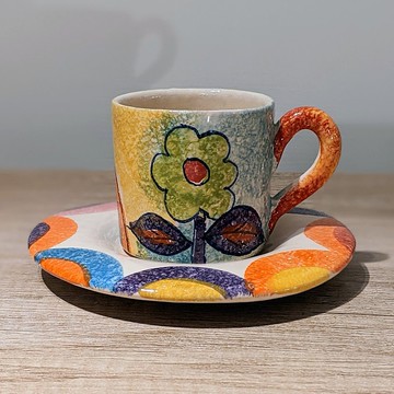 義大利手工陶- RA羅馬之愛 濃縮咖啡杯組 100ml