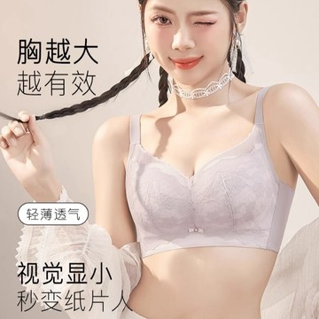蕾絲內衣 調整型bra 大碼內衣 薄款 無鋼圈內衣 大胸顯小 收副乳 防下垂內衣 無痕 聚攏內衣 大碼內衣 文胸