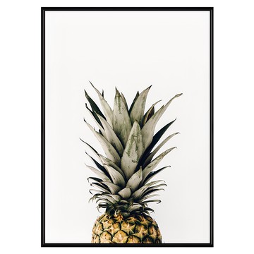 盛夏時光 菠蘿掛畫  40 x 30cm  黑色