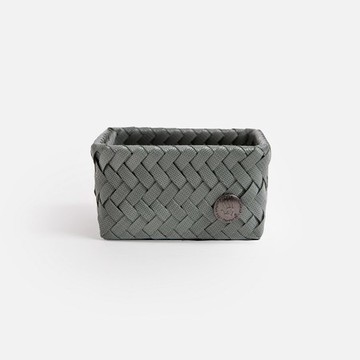 Handed By Fit編織方形分隔籃tiny 藍綠