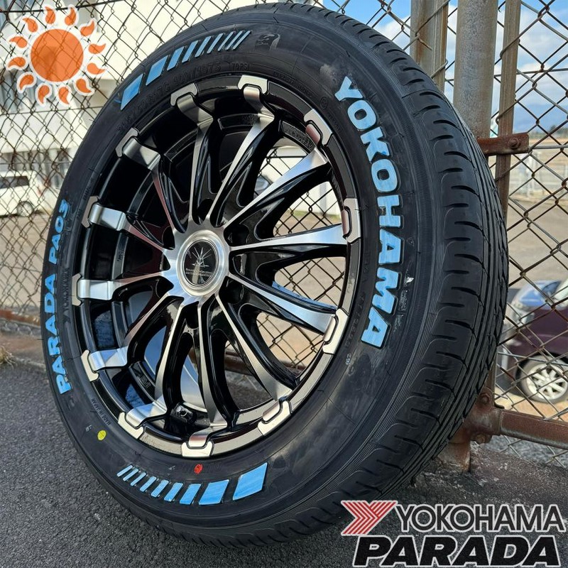 タイヤホイール 200系ハイエース 17インチ ヨコハマタイヤ パラダ 車検対応品 215/60R17 109/107 ホワイトレター 4本セット  1台分 BD12 | LINEブランドカタログ