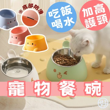 （可愛造型🔥）寵物碗 寵物不鏽鋼碗 貓碗 狗碗 護頸碗 不鏽鋼碗 貓水碗 狗水碗 加高寵物碗 寵物餵食器具 高雄最便宜