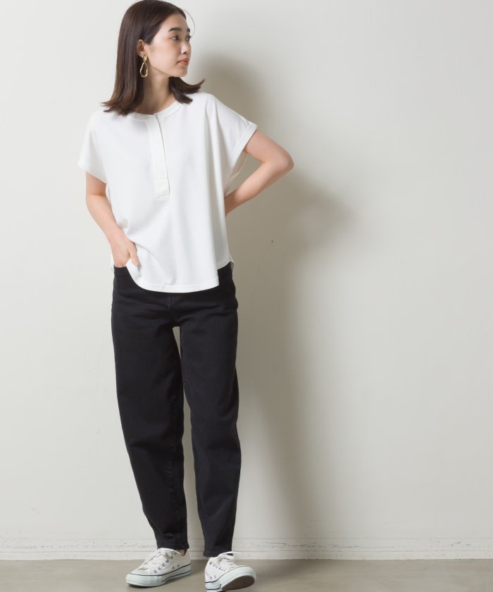 OMNES/オムネス）【OMNES】ストレッチデニム バルーンパンツ/レディース ブラック 通販 LINEポイント最大1.0%GET  LINEショッピング