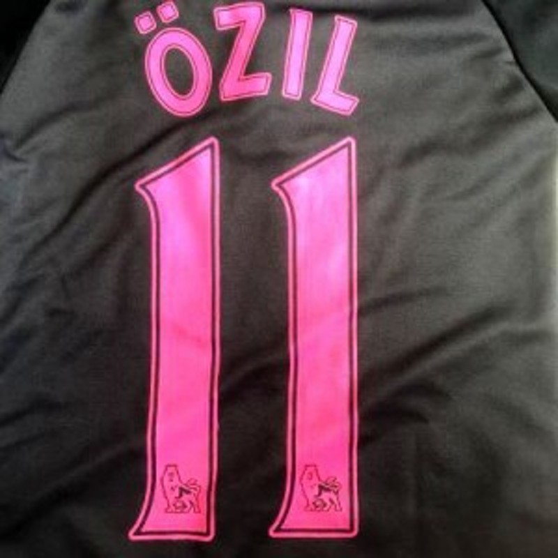 子供用 K019 17 アーセナル OZIL*11 エジル 黒桃 ゲームシャツ パンツ