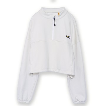 5th STREET｜女裝｜半開襟拉鍊長袖T恤｜淺卡其