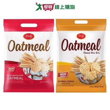 瑞奇迷你一口燕麥酥系列(原味/起司)(220-250G/包)【愛買】