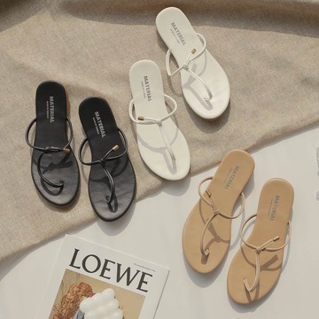 MUMU 【A67594】MIT簡單夾腳細帶拖鞋 人字拖 夏日百搭 人字拖鞋 沙灘拖鞋 夾腳女拖鞋 百搭款 台灣製