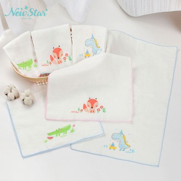 棉紗洗澡巾（印花、2條入）