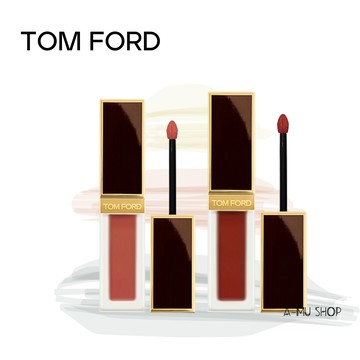 【TOM FORD】新款黑金脣釉 6ml 設計師高訂絲絨16 120 121 122 123 124 125 126 127 129 多款可選 設計師高級訂製絨霜唇萃｜保養換新妝⚡專櫃 美妝 香氛 保養