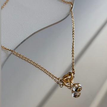 不鏽鋼 扭結 胎毛 臍帶項鍊