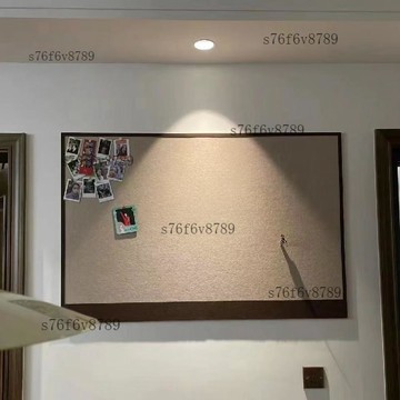 【贈圖釘】毛氈闆 公佈欄 留言闆 磁吸展示板 背景板 新款毛氈板牆貼留言板自粘照片牆免打孔軟木板桌面牆面裝飾ns風