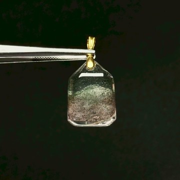 惜福專區 | 綠幽靈 幽靈水晶 千層山 協助整合 招財 天然水晶項鍊 天然礦缺 S25AR02-005