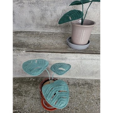 手工龜背芋 (Monstera) 몬스테라 Handmade Crochet Monstera