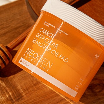 Neogen Dermalogy Carrot Deep Clear Remover Oil Pad 60 Sheets