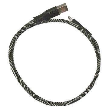 Magtame USB-A-Type-C 圓線款 磁性快收納充電傳輸線  1m  黑色  1條