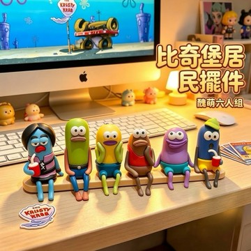 現貨 快速出貨❗️海綿寶寶比奇堡居民醜魚擺件 車內裝飾公仔 車尾公仔 汽車裝飾 桌面擺件 海綿寶寶周邊 路人魚 迷因公仔