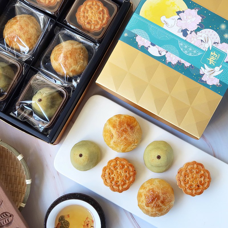 【香港製造】柑子 迎月禮饌 中秋月餅禮盒 六件裝