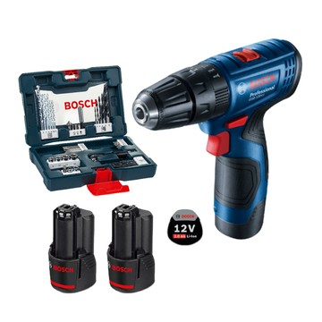 BOSCH 雙鋰電震動電鑽超值套裝GSB 12VP-20