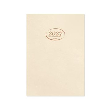珠友Chuyu2027年A5直式週誌內頁/奶白/BC-50740-01