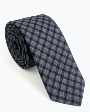 蓝色格纹领带绅士商务搭配神器礼盒装