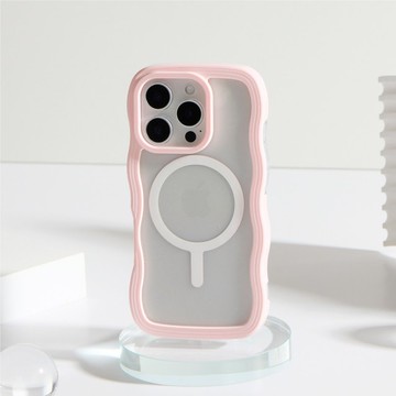 雲朵波波MagSafe iPhone手機殼-夢境粉