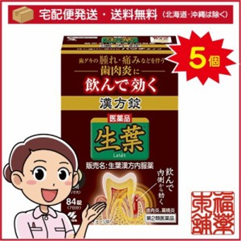 第2類医薬品】生葉漢方錠(84錠)×5個 [宅配便・送料無料] 通販 LINEポイント最大10.0%GET | LINEショッピング