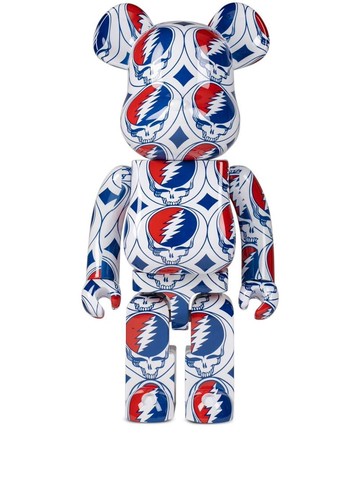 MEDICOM TOY - x Grateful Dead Steal Your Face BE@RBRICK 1000% figure - unisex - PVC - One Size - White