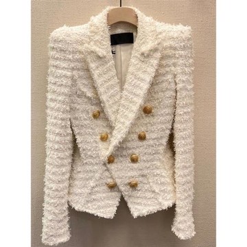 白色小香風外套女春秋2026新款高級感輕奢氣質名媛短款西服上衣女