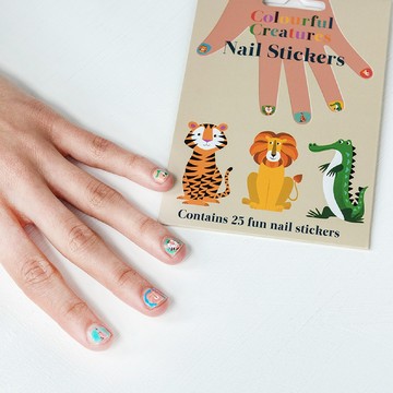 Rex LONDON 兒童美甲貼紙組(動物園)