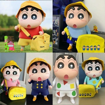 【1:1正版授權】蠟筆小新手辦 動漫手辦 潮玩模型 公仔擺件 野原新之助 小白 小葵 樹脂材質 場景還原 生日禮物 動漫收藏