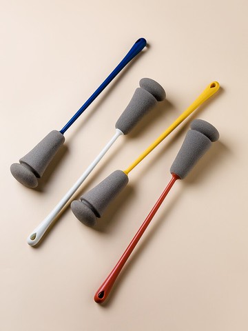 塵心 長柄海綿刷 家用廚房杯刷洗杯子奶瓶神器旋轉清潔小刷子