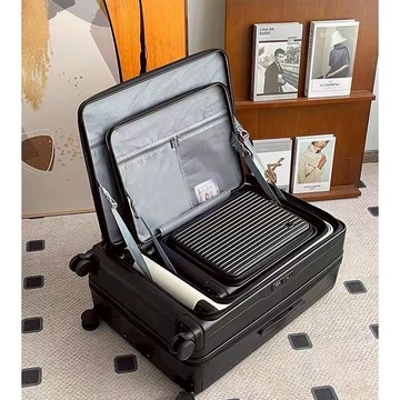 德國出口 1.9開合行李箱 前開口旅行箱 側開蓋行李箱 防爆拉鏈箱 拉桿箱 20吋登機箱TSA海關密碼鎖萬向輪2428吋