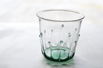 水滴玻璃轉角（藍綠）