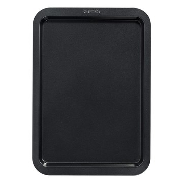 CHEFMADE 學廚 環保系列 不沾 淺長方形烤盤 重型碳鋼材質 食品級矽膠塗層 耐溫230攝氏度  34.5 x 24.6 x 2.5 cm  1個