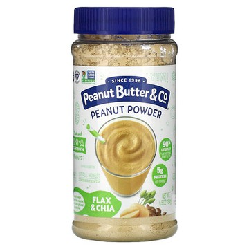 Peanut Butter & Co., 堅果多功能，粉狀花生醬，亞麻和奇亞，6.5盎司。 （184克）