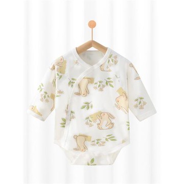 嬰兒a類無骨四季連體衣純棉寶寶衣服寶寶三角哈衣包屁衣爬服長袖