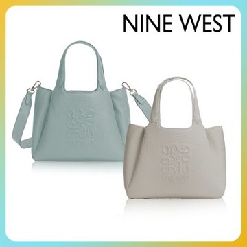 【品牌爆款限量組合】NINE WEST 全新真皮款 經典壓紋托特/斜背包