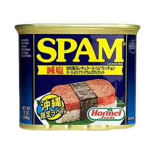 沖縄 お土産 減塩スパム 塩分20%カット 沖縄限定ラベル SPAM スパム 減塩 340g