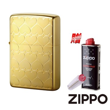 ZIPPO 滿滿愛心(金)防風打火機 ZA-3-38C 優惠出清 好禮超值送 官方正版 現貨 禮物送禮 客製化 終身保固