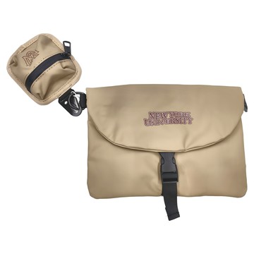 NCAA 防潑水工裝側背包  24 x 17cm  淺卡其