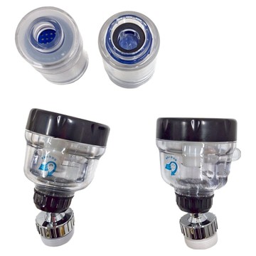 Water More 水摩爾 透明PP高密度濾棉除氯濾芯 + 三段增壓水花轉換器 2組  極細孔徑0.3mm