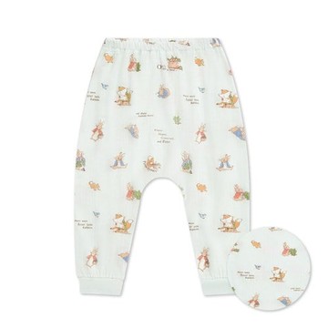 比得物語嬰兒長褲 (天絲洞感緹花布)