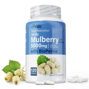 Pslalae 白桑葉萃取物500毫克，10:1 萃取物相當於 5000 毫克桑葉🍃，美國原裝進口，60/120粒